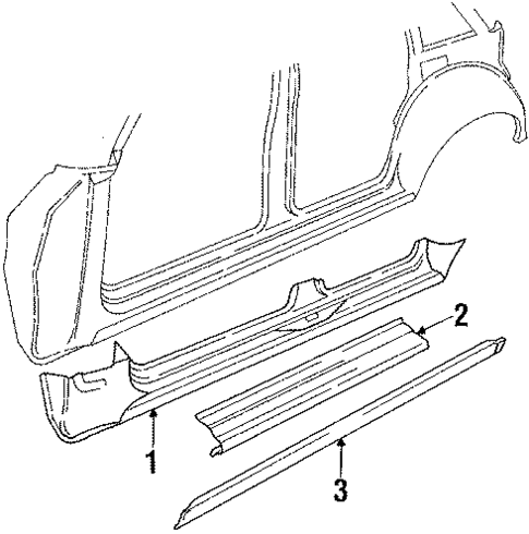 Rocker Panel for 1992 Volvo 240 #0