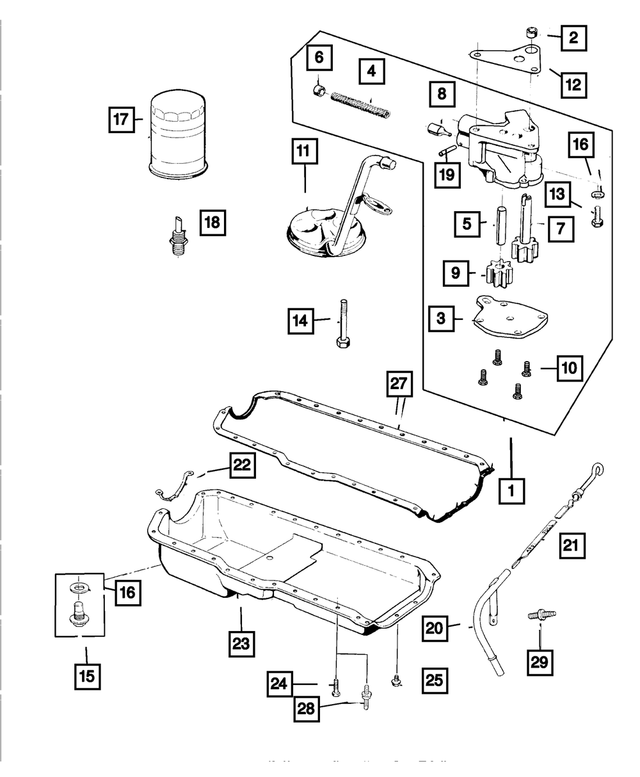 6022235 - Engine 4.0L Six Cylinder: Hex Head Bolt And Washer for Mopar Image image