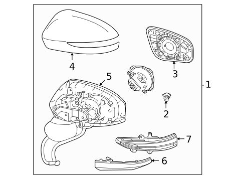 Outside Mirrors for 2020 Toyota Mirai #0