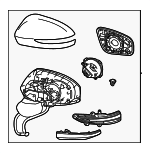 8794062061J1 - : Mirror Assembly Outer R for Toyota Image