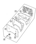 56010679AC - Instrument Panel and Radios and Consoles: Cluster for Mopar Image
