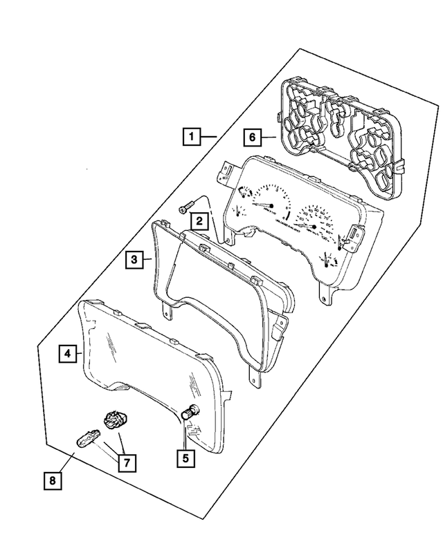 56010679AE - Instrument Panel and Radios and Consoles: Cluster for Mopar Image