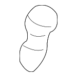 8D5827499 - Body: Hinge Stop for Audi: A4, A4 Quattro, A5, A5 Quattro, A6, A6 Quattro, RS4, RS5, S4, S5, S6, TT, TT Quattro Image