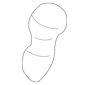 8D5827499 - Body: Deck Lid Stop Buffer for Audi Image