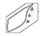 5725A049 - Body: Door Weather-strip for Mitsubishi Image