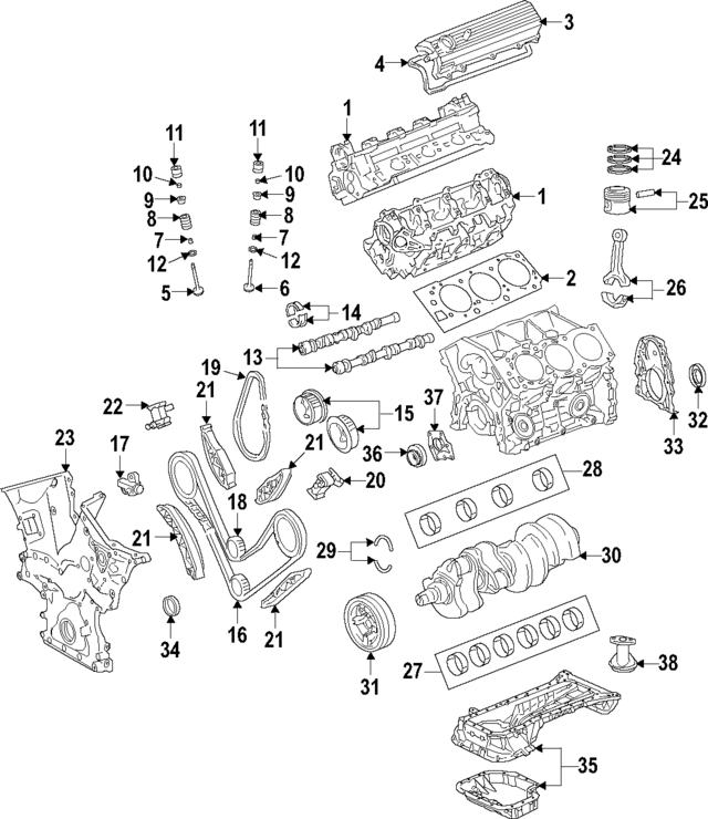 135210P011 - Engine: Crankshaft Gear for Lexus Image