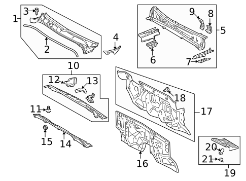 Cowl for 2021 Toyota Tundra #5