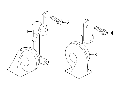 Horn for 2020 Hyundai Elantra GT #0