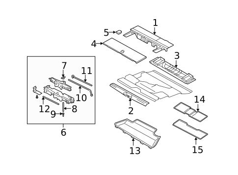 Interior Trim - Rear Body for 2004 Lincoln Navigator #0