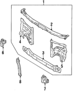 GJ215316XD - : 1988-1992 Mazda - Lower Tie Bar for Mazda: 626, MX-6 Image