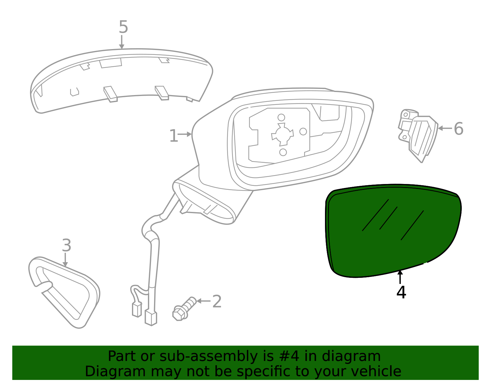 SPM Heated Right Side Mirror Glass For Mazda 3 2019-2025 – Direct Clip-On