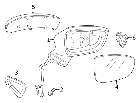 Outside Mirrors for 2015 Mazda 3 #1
