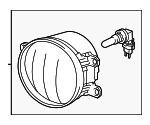 8122008020 - Electrical: Fog Lamp Assembly for Toyota: Avalon, Sienna, Tacoma Image