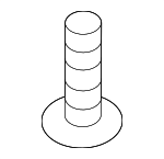 1249205207E - Body: Bumper Cover Retainer Screw for Kia: Seltos, Soul, Telluride Image