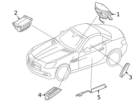 Air Bag Components for 2019 Mercedes-Benz SLC300 #0