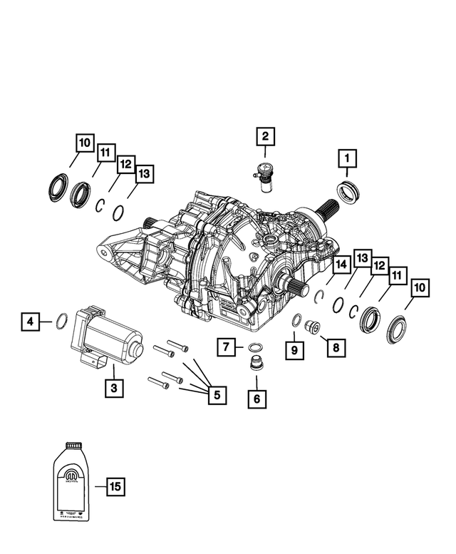 68408735AA - Four Wheel Drive; Differential and Drive Line: Input Shaft Seal, Dust for Mopar Image image