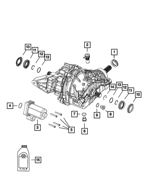 Rear Axle; Housing, Differential and Vent for 2019 Jeep Compass #0