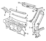 5218481 - Body: Cowl Top Panel for Dodge: Charger, Omni Image