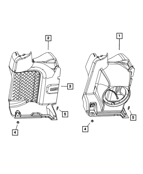 Panels-Moldings-Scuff Plates, Pillar, Cowl, 1/4 Panel Trim and Cargo Covers for 2011 Jeep Wrangler #1