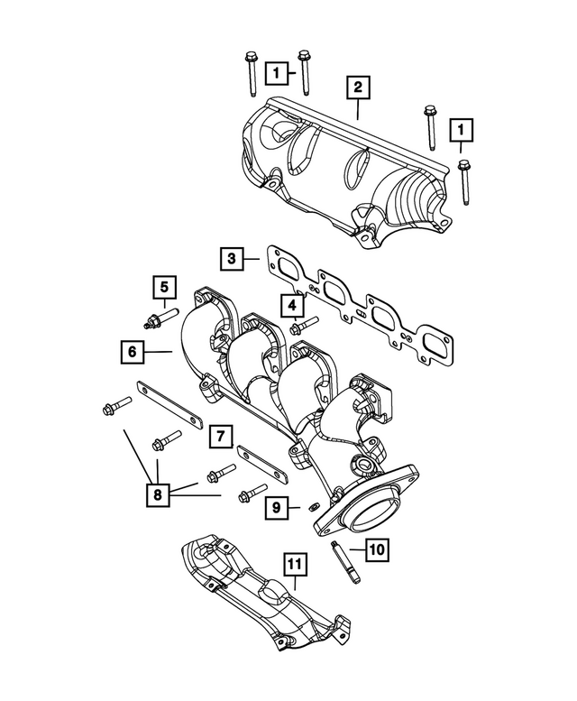 5038539AD - Engine: Heat Shield, Upper, Left Side for Mopar Image image