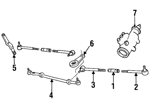 Steering Gear & Linkage for 1992 Buick Commercial Chassis #0