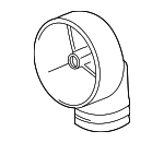 12311432428 - Electrical: Air Inlet for BMW: 540i, 740i, 740iL, 750iL Image