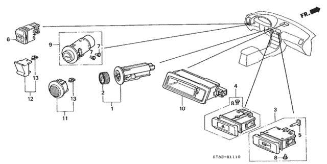 Switch for 1999 Acura Integra #1