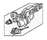 11657642469 - Engine: Turbocharger for BMW: 228i, 228i xDrive, 320i, 320i xDrive, 328i, 328i GT xDrive, 328i xDrive, 428i, 428i Gran Coupe, 428i xDrive, 428i xDrive Gran Coupe, 528i, 528i xDrive, M2, X1, X3, X4, X5, Z4 Image