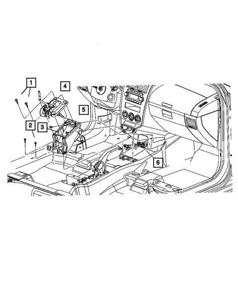 Gearshift Controls for 2007 Dodge Caliber #1