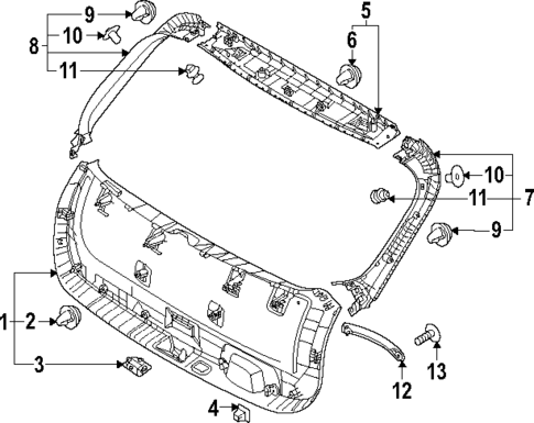 Interior Trim for 2023 Kia Niro EV #0