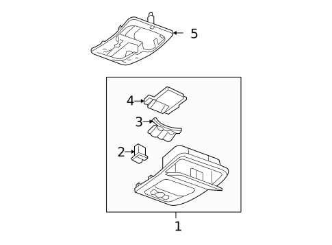 Overhead Console for 2016 Chevrolet Impala Limited #1