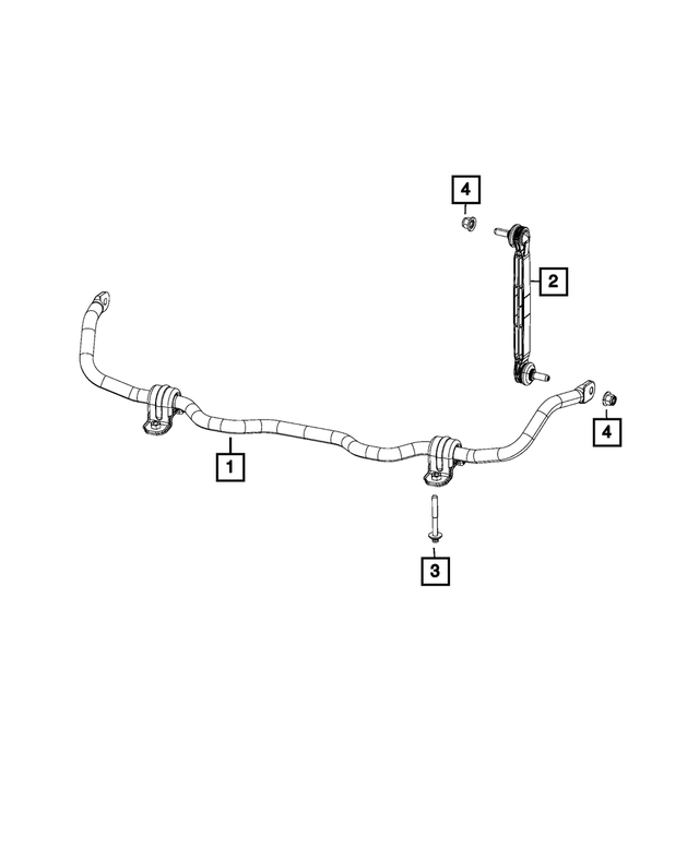 68299023AF - Front Suspension: Front Stabilizer Bar for Mopar Image