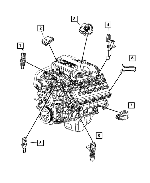 Sensors for 2005 Dodge Durango #4