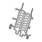 52107410476 - Body: Support Spring for BMW: 530e, 530e xDrive, 530i, 530i xDrive, 540d xDrive, 540i, 540i xDrive, 640i xDrive Gran Turismo, 740e xDrive, 740i, 740i xDrive, 745e xDrive, 750i, 750i xDrive, iX, M5, M550i xDrive, M760i xDrive, X5, X6, X7, XM Image