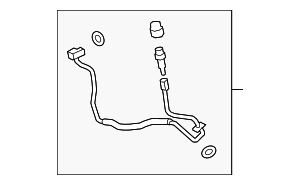 8W1816720G - HVAC: Rear AC Line for Audi Image