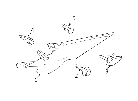 Interior Trim - Quarter Panels for 2011 Ford Fusion #1