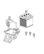 68640542AC - Electrical: Battery Hold Down Bracket for Mopar Image