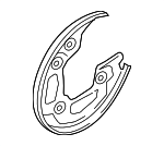 4G0615611G - Brakes: Brake Dust Shield for Audi Image