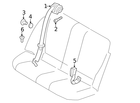 Seat Belt for 2012 BMW 128i #3