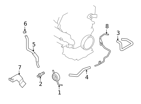 Oil Cooler for 2008 INFINITI M35 #0