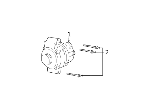 Alternator for 2003 Oldsmobile Alero #0