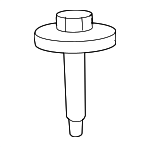 6507045AA - Electrical: Control Module Screw for Chrysler: 200, Aspen, Pacifica, Sebring | Dodge: Avenger, Caliber, Dakota, Ram 1500, Ram 2500, Ram 3500, Viper | Fiat: 500 | Jeep: Cherokee, Compass | Ram: 1500, 1500 Classic, 2500, 3500, Dakota Image