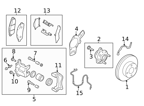 Brake Components for 2019 Nissan NV200 #1