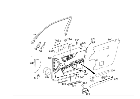 Door Trim for 2010 Mercedes-Benz GLK350 #0