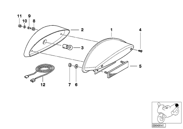 63217650005 - : Lamp Lens for BMW-Motorrad Image