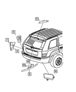 5HU81ARJAF - : Lift-Gate Handle for Jeep: Grand Cherokee Image