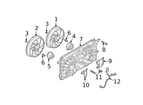 Cooling Fan, Clutch & Motor for 2002 Pontiac Aztek #0
