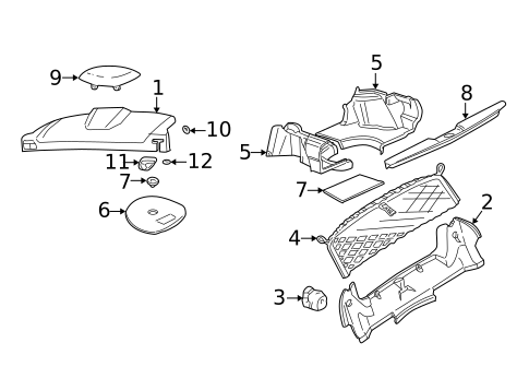 Interior Trim - Rear Body for 2001 Chevrolet Monte Carlo #0