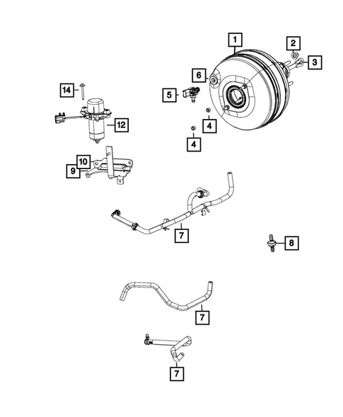 Power Brake Booster for 2023 Ram 1500 #0