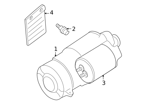 Starter for 2002 Mitsubishi Eclipse #1